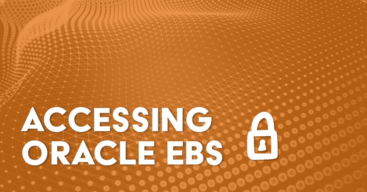 Accessing Oracle EBS without Java